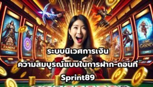 ระบบนิเวศการเงิน ความสมบูรณ์แบบในการฝาก-ถอนที่ Sprint89-10