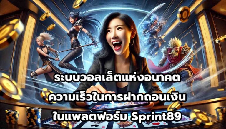 ระบบวอลเล็ตแห่งอนาคต ความเร็วในการฝากถอนเงินในแพลตฟอร์ม Sprint89-6